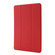 Skin Feel Pen Holder Tri-fold Tablet Leather Case iPad 10.2 2019 / iPad 10.2 2020 / iPad Air 3 / iPad Pro 10.5 - Red