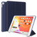 Three-folding Surface PU Leather TPU Matte Soft Bottom Case with Holder & Sleep / Wake-up Function iPad 10.2 2021 / 2020 / 2019 / iPad Pro 10.5 inch - Navy Blue