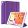 Three-folding Surface PU Leather TPU Matte Soft Bottom Case with Holder & Sleep / Wake-up Function iPad 10.2 2021 / 2020 / 2019 / iPad Pro 10.5 inch - Purple