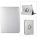 iPad 10th Gen 10.9 2022 360 Degree Rotation Litchi Texture Flip Leather Tablet Case with Holder - Silver