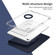 iPad 10th Gen 10.9 2022 360 Rotation Detachable Clear Acrylic Leather Tablet Case - Dark Blue