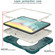 iPad 10th Gen 10.9 2022 360 Rotation PC+Silicone Tablet Case - Blackish Green