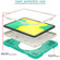 iPad 10th Gen 10.9 2022 360 Rotation PC+Silicone Tablet Case - Mint Green