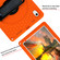 iPad 10th Gen 10.9 2022 360 Rotation Stand EVA Hard PC Tablet Case with Strap - Orange+Black