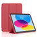 iPad 10th Gen 10.9 2022 3-fold TPU Leather Smart Tablet Case - Red