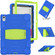 iPad 10th Gen 10.9 2022 3-Layer Protection Screen Frame + PC + Silicone Tablet Case - Blue+Lime