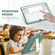 iPad 10th Gen 10.9 2022 3-Layer Protection Screen Frame + PC + Silicone Tablet Case - Emerald Green