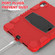 iPad 10th Gen 10.9 2022 3-Layer Protection Screen Frame + PC + Silicone Tablet Case - Red+Black