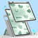 iPad 10th Gen 10.9 2022 720 Rotation Magnetic Painted Leather Smart Tablet Case - Green Heart