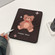 iPad 10th Gen 10.9 2022 Acrylic Painted 3-fold Holder Leather Tablet Case - Happy Bear