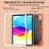 iPad 10th Gen 10.9 2022 Butterfly Kickstand Heavy Duty Hard Rugged Tablet Case - Gream Gold Orange