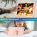 iPad 10th Gen 10.9 2022 Butterfly Kickstand Heavy Duty Hard Rugged Tablet Case - Gream Rose Pink