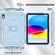 iPad 10th Gen 10.9 2022 Butterfly Kickstand Heavy Duty Hard Rugged Tablet Case - Ice Blue