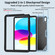 iPad 10th Gen 10.9 2022 Butterfly Kickstand Heavy Duty Hard Rugged Tablet Case - Ice Blue