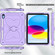 iPad 10th Gen 10.9 2022 Butterfly Kickstand Heavy Duty Hard Rugged Tablet Case - Light Purple