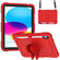 iPad 10th Gen 10.9 2022 Butterfly Kickstand Heavy Duty Hard Rugged Tablet Case - Red
