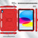 iPad 10th Gen 10.9 2022 Butterfly Kickstand Heavy Duty Hard Rugged Tablet Case - Red