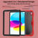 iPad 10th Gen 10.9 2022 Butterfly Kickstand Heavy Duty Hard Rugged Tablet Case - Red