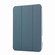 iPad 10th Gen 10.9 2022 Carbon Fiber Clear Acrylic 3-Fold Leather Tablet Case - Blue