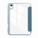 iPad 10th Gen 10.9 2022 Carbon Fiber Clear Acrylic 3-Fold Leather Tablet Case - Blue
