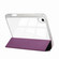 iPad 10th Gen 10.9 2022 Carbon Fiber Clear Acrylic 3-Fold Leather Tablet Case - Purple