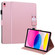iPad 10th Gen 10.9 2022 Cartoon Buckle Leather Smart Tablet Case - Rose Gold