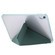 iPad 10th Gen 10.9 2022 Clear Acrylic Deformation Leather Tablet Case - Dark Green