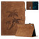 iPad 10th Gen 10.9 2022 Coconut Tree Embossed Smart Leather Tablet Case - Brown