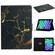 iPad 10th Gen 10.9 2022 Colored Drawing Pattern Flip Leather Smart Tablet Case - Black Gold