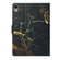 iPad 10th Gen 10.9 2022 Colored Drawing Pattern Flip Leather Smart Tablet Case - Black Gold