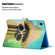 iPad 10th Gen 10.9 2022 Colored Drawing Pattern Flip Leather Smart Tablet Case - Cactus