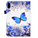 iPad 10th Gen 10.9 2022 Colored Drawing Stitching Elastic Band Smart Leather Tablet Case - Flower Butterfly