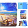 iPad 10th Gen 10.9 2022 Colored Drawing Stitching Smart Leather Tablet Case - Blue Sky Starfish