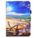 iPad 10th Gen 10.9 2022 Colored Drawing Stitching Smart Leather Tablet Case - Blue Sky Starfish
