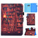 iPad 10th Gen 10.9 2022 Colored Drawing Stitching Smart Leather Tablet Case - Bookshelf