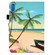 iPad 10th Gen 10.9 2022 Colored Drawing Stitching Smart Leather Tablet Case - Sandbeach