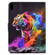 iPad 10th Gen 10.9 2022 Coloured Drawing Smart Leather Tablet Case - Tiger