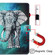 iPad 10th Gen 10.9 2022 Coloured Drawing Stitching Smart Leather Tablet Case - Elephant iPad 10th Gen 10.9 2022 Coloured Drawing Stitching Smart Leather Tablet Case - Elephant