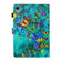iPad 10th Gen 10.9 2022 Coloured Drawing Stitching Smart Leather Tablet Case - Green Butterfly