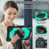 iPad 10th Gen 10.9 2022 Contrast Color Robot Shockproof Silicon + PC Tablet Protective Case - Black+Mint