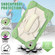 iPad 10th Gen 10.9 2022 Contrast Color Robot Shockproof Silicon + PC Tablet Protective Case - Matcha Green+Beige