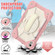 iPad 10th Gen 10.9 2022 Contrast Color Robot Shockproof Silicon + PC Tablet Protective Case - Rose Gold+Beige