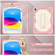 iPad 10th Gen 10.9 2022 Contrast Color Robot Shockproof Silicon + PC Tablet Protective Case - Rose Gold+Beige