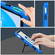 iPad 10th Gen 10.9 2022 Contrast Color Robot Silicone + PC Tablet Protective Case - Dark Blue Black