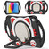 iPad 10th Gen 10.9 2022 Cute Cat King Kids Shockproof Silicone Tablet Case - Black Red