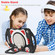 iPad 10th Gen 10.9 2022 Cute Cat King Kids Shockproof Silicone Tablet Case - Black Red