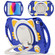 iPad 10th Gen 10.9 2022 Cute Cat King Kids Shockproof Silicone Tablet Case - Dark Blue
