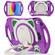 iPad 10th Gen 10.9 2022 Cute Cat King Kids Shockproof Silicone Tablet Case - Purple