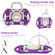 iPad 10th Gen 10.9 2022 Cute Cat King Kids Shockproof Silicone Tablet Case - Purple