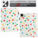 iPad 10th Gen 10.9 2022 Dot Pattern Leather Smart Tablet Case - White Colorful Dot